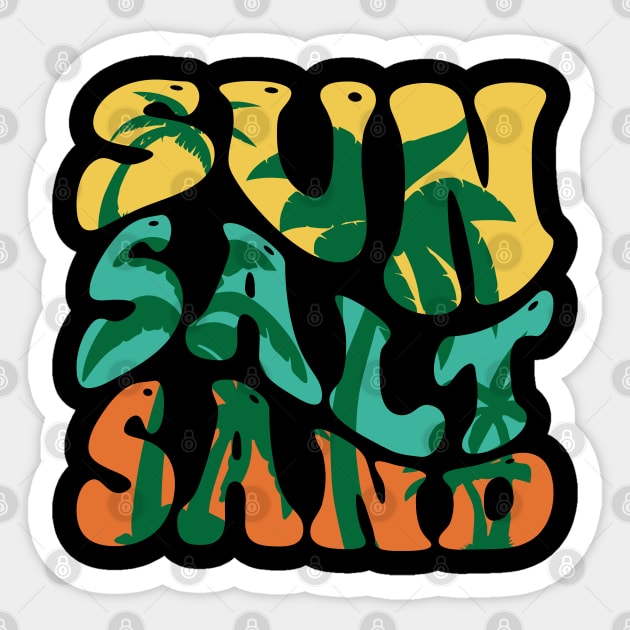 Sun Salt Sand Vintage v5 Sticker by Emma